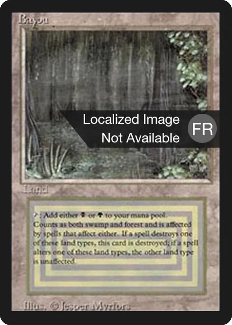 Bayou — Foreign Black Border — Magic: The Gathering