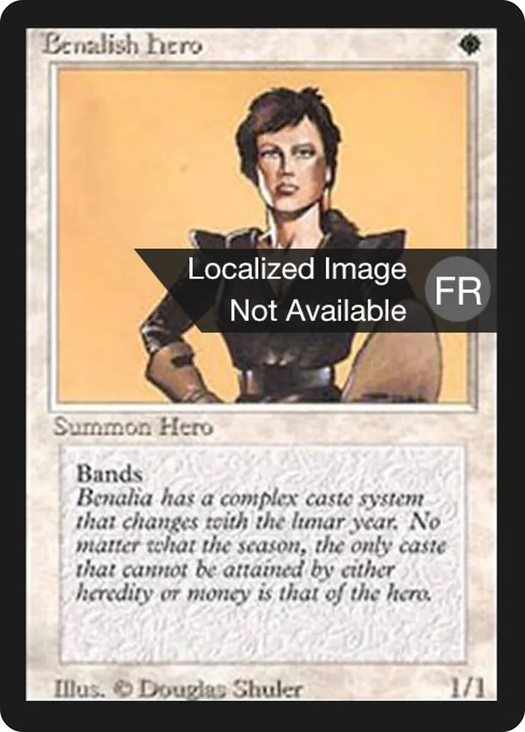 Benalish Hero — Foreign Black Border — Magic: The Gathering