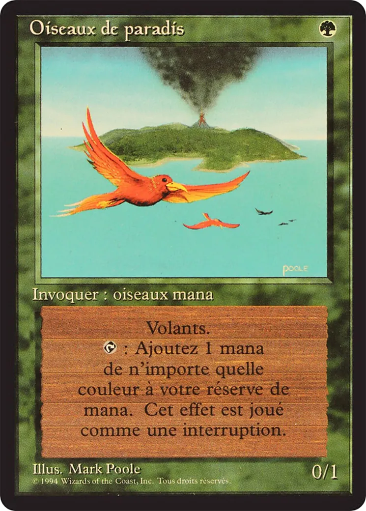 Oiseaux de paradis — Foreign Black Border — Magic: The Gathering