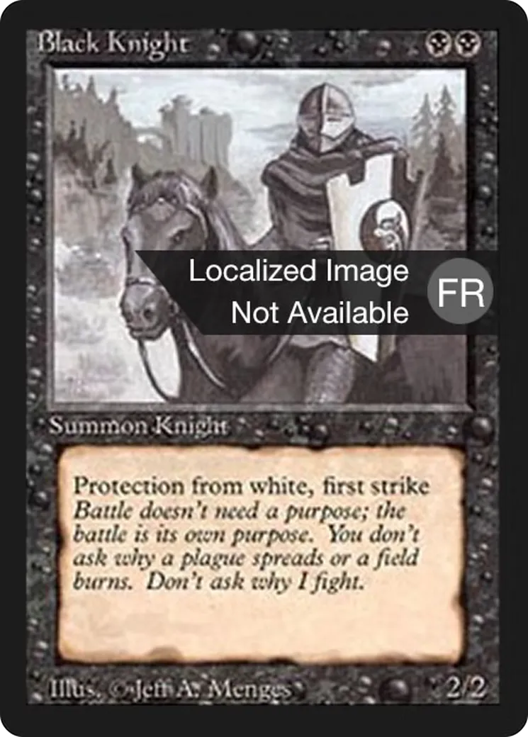 Chevalier noir from Foreign Black Border - Magic: The Gathering