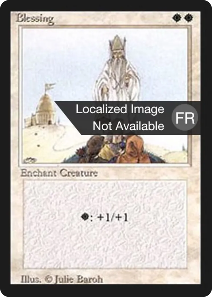 Blessing — Foreign Black Border — Magic: The Gathering