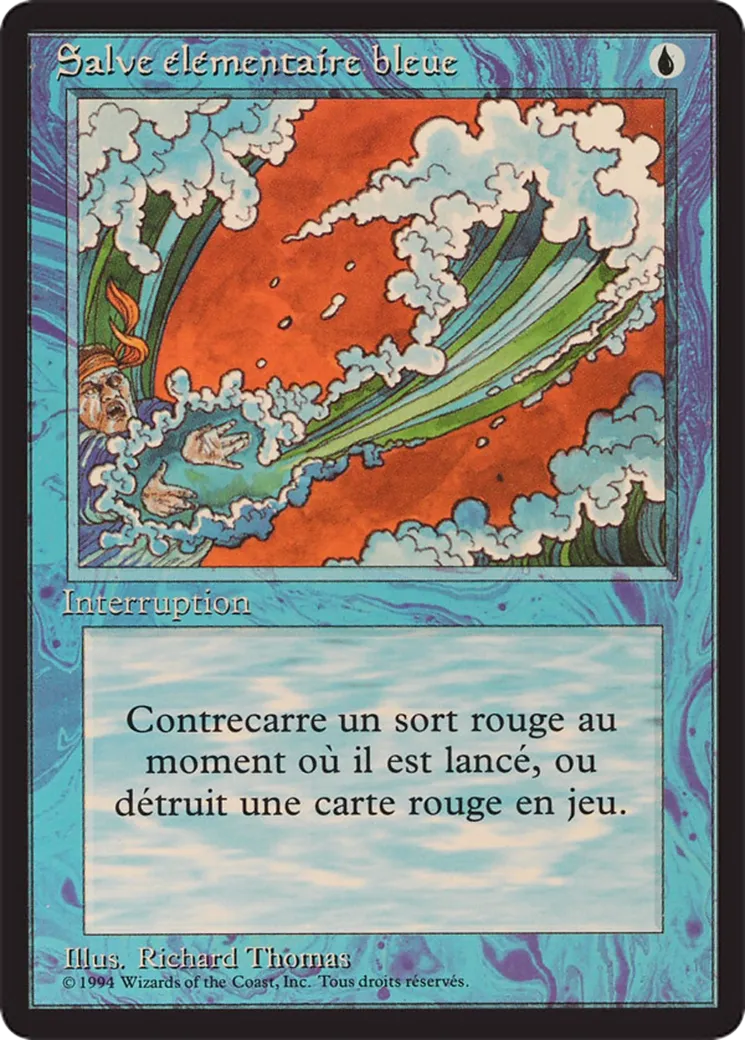 Blue Elemental Blast from Foreign Black Border - Magic: The Gathering
