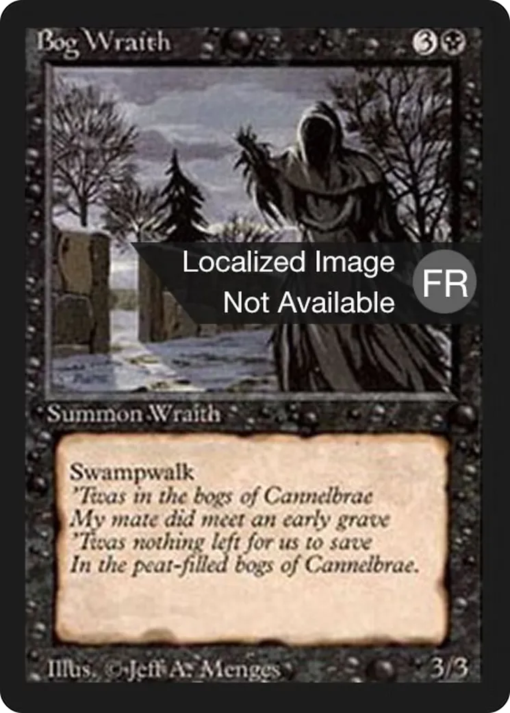 Bog Wraith — Foreign Black Border — Magic: The Gathering