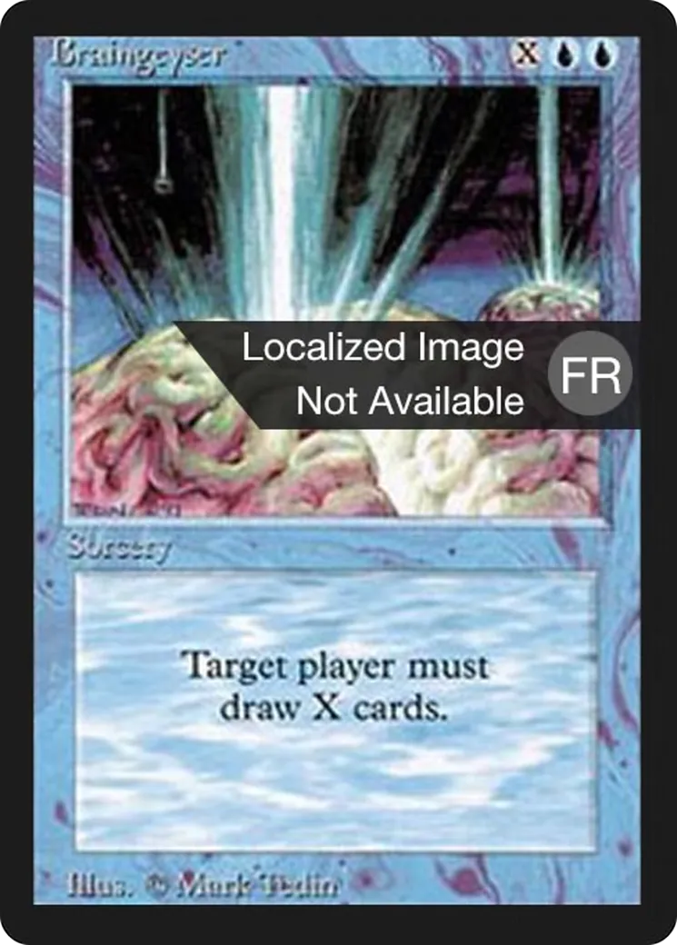 Braingeyser — Foreign Black Border — Magic: The Gathering