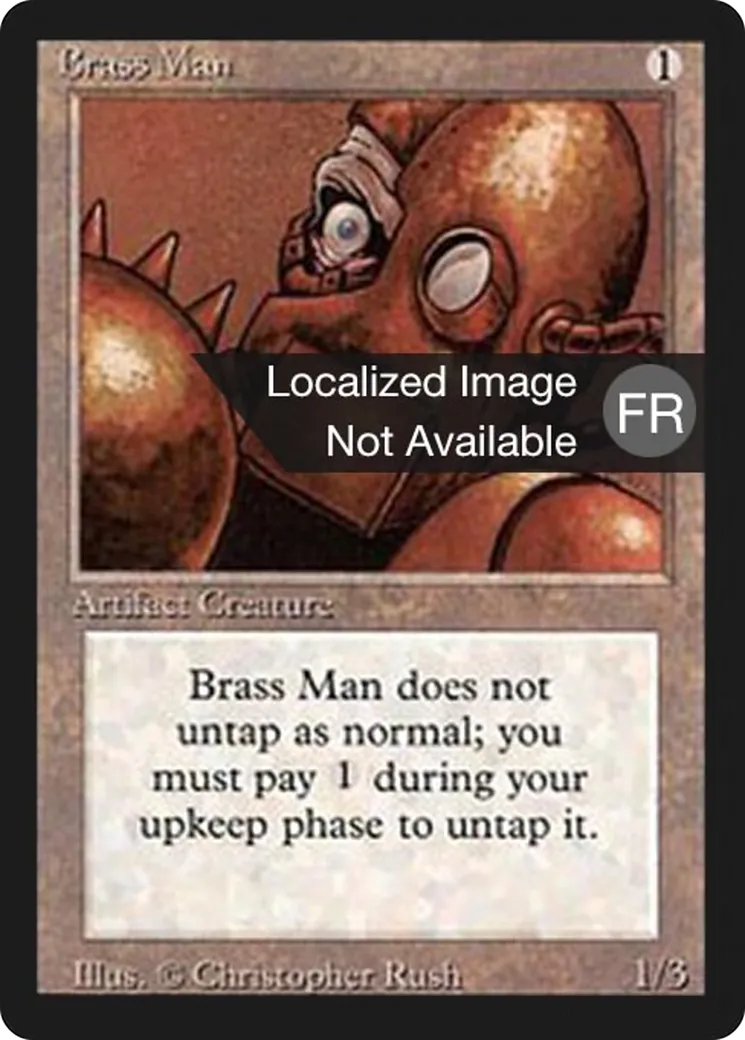 Brass Man — Foreign Black Border — Magic: The Gathering