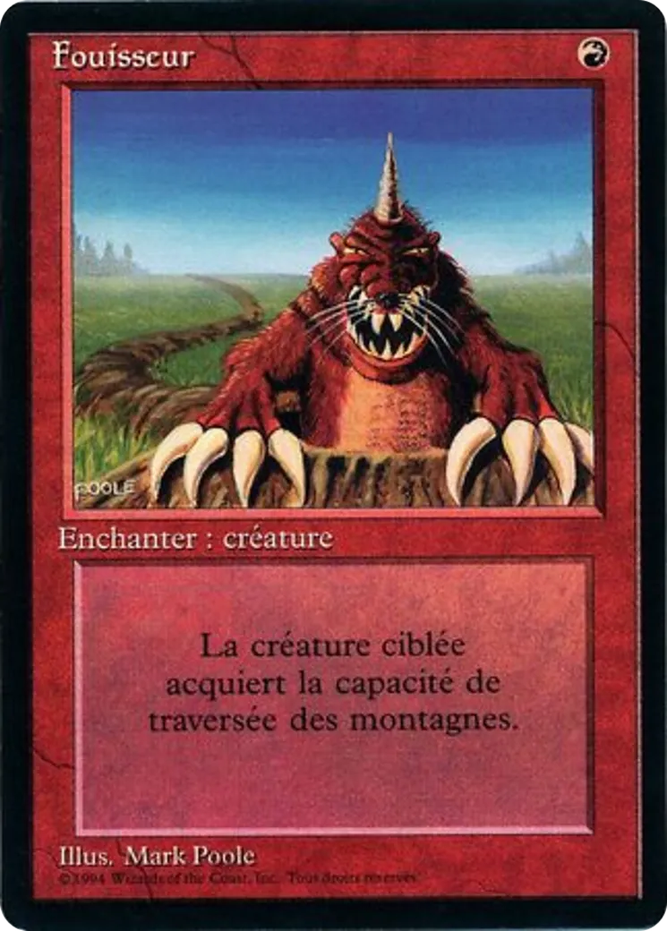 Burrowing — Foreign Black Border — Magic: The Gathering