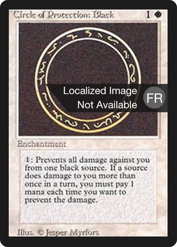 Circle of Protection: Black — Foreign Black Border — Magic: The Gathering