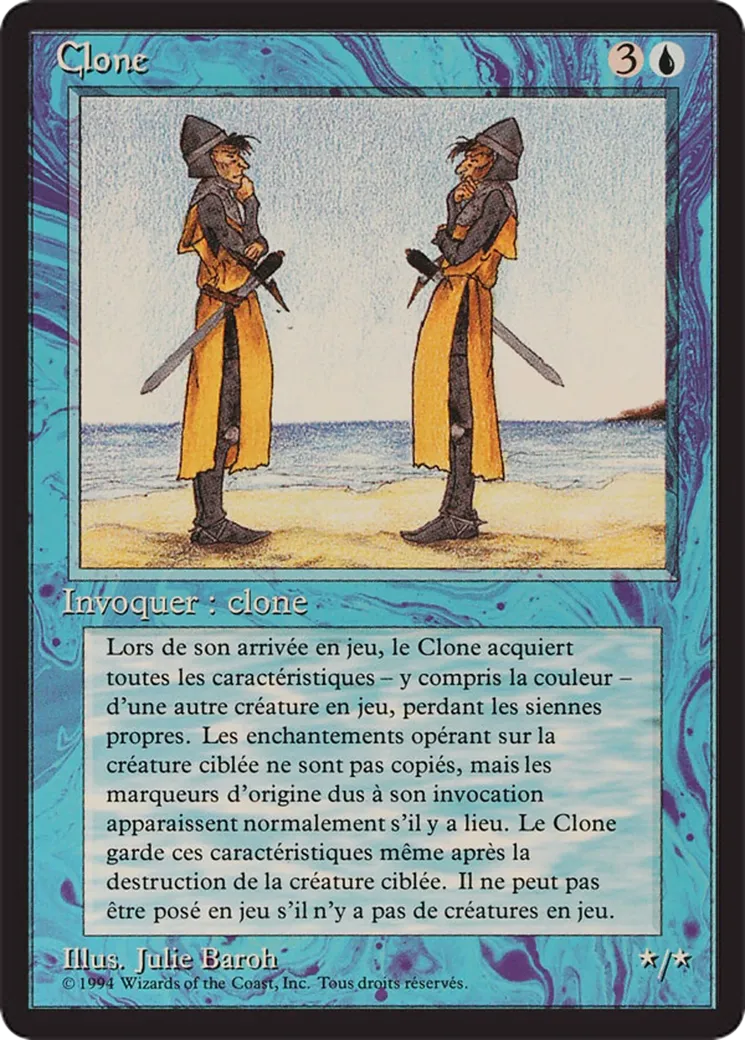 Clone — Foreign Black Border — Magic: The Gathering
