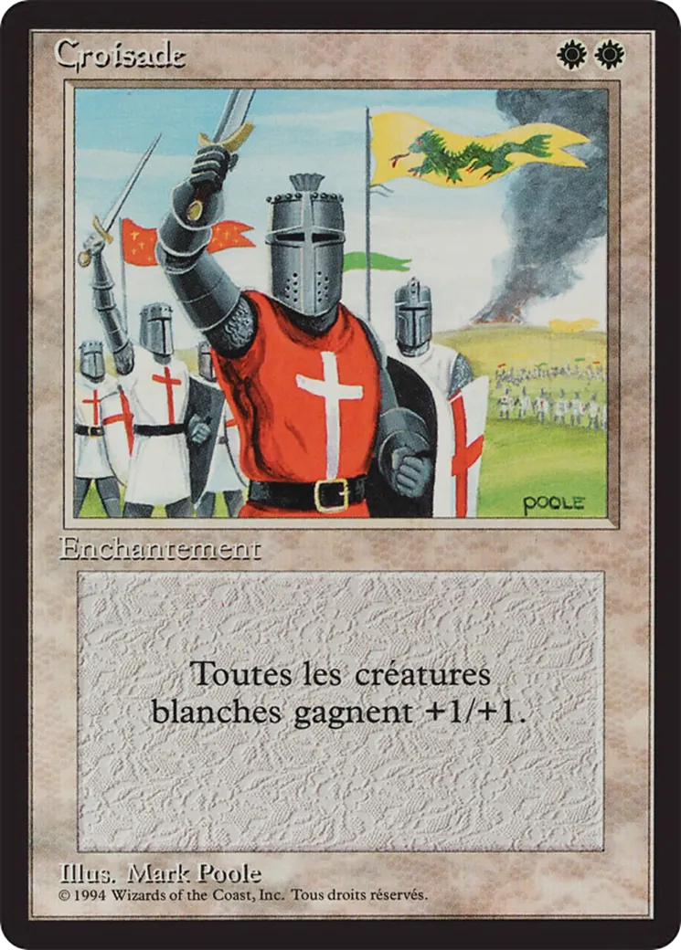 Croisade — Foreign Black Border — Magic: The Gathering