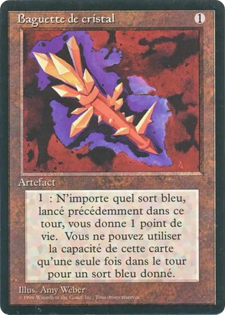 Baguette de cristal — Foreign Black Border — Magic: The Gathering