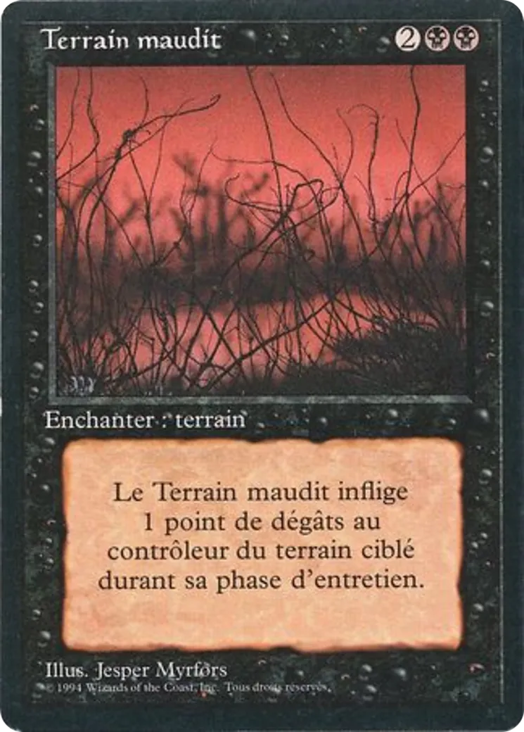 Cursed Land — Foreign Black Border — Magic: The Gathering