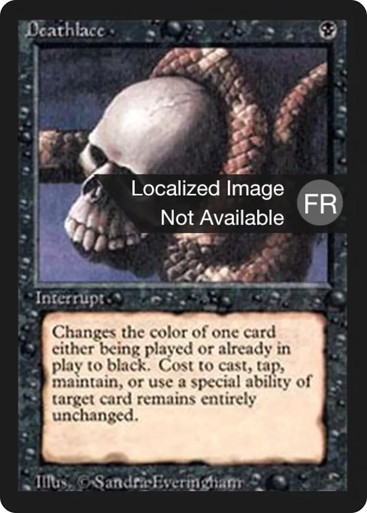 Deathlace — Foreign Black Border — Magic: The Gathering