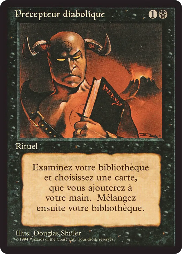 Demonic Tutor — Foreign Black Border — Magic: The Gathering