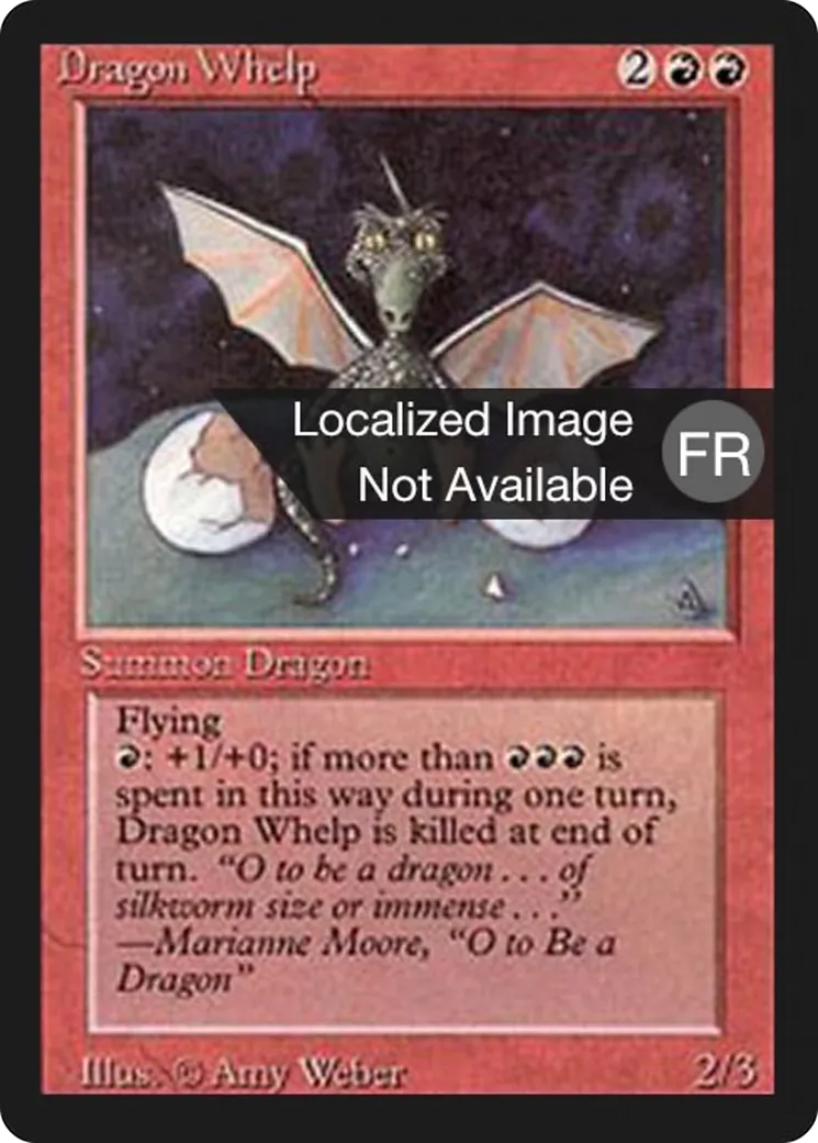 Dragon Whelp — Foreign Black Border — Magic: The Gathering