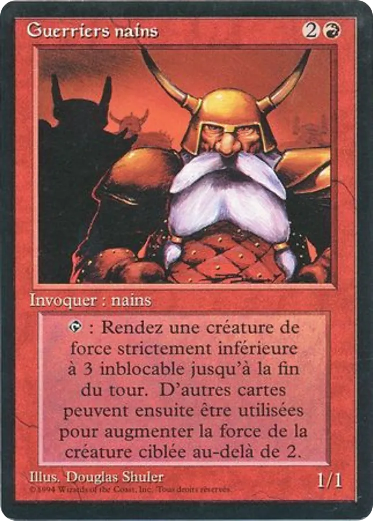Guerriers nains — Foreign Black Border — Magic: The Gathering