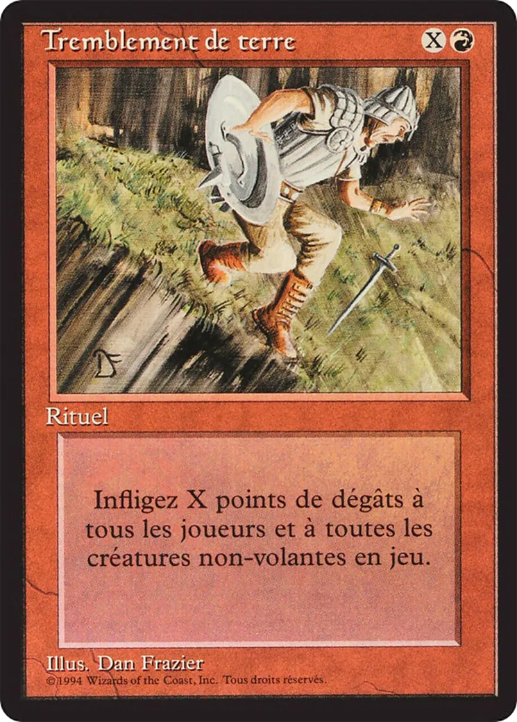 Tremblement de terre — Foreign Black Border — Magic: The Gathering