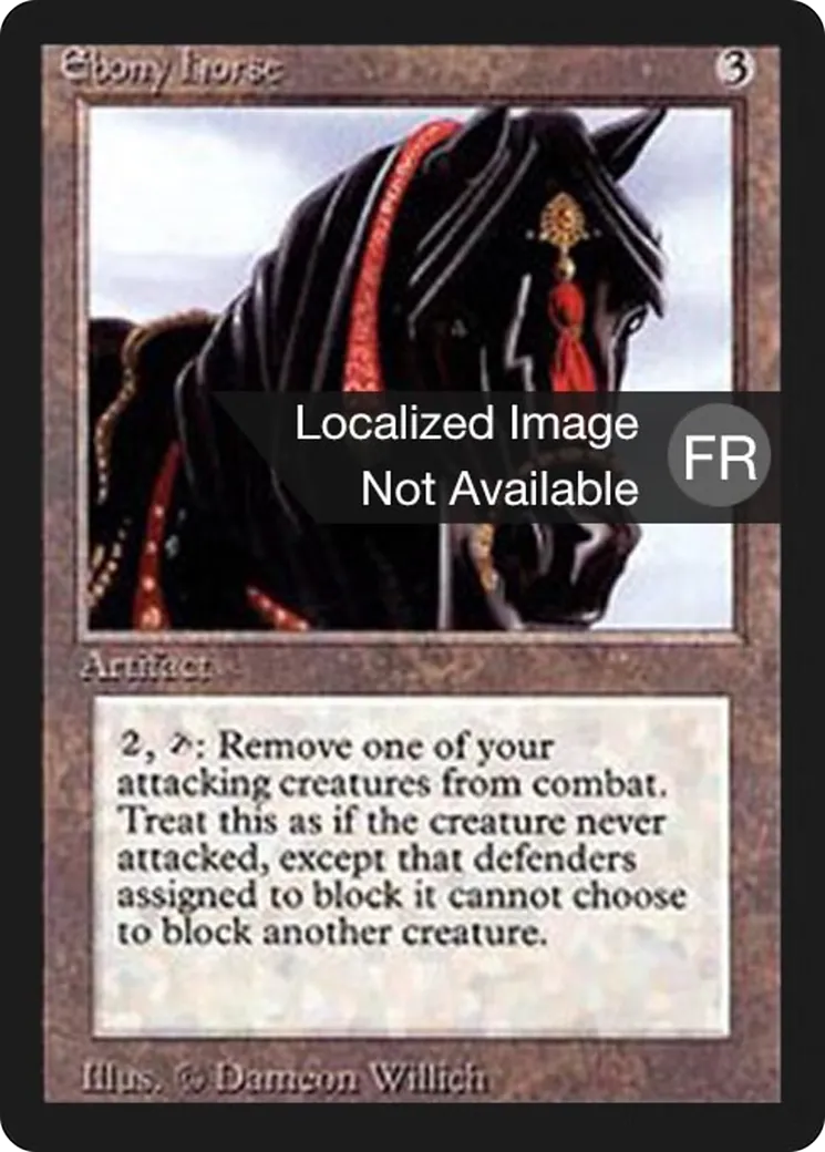 Ebony Horse — Foreign Black Border — Magic: The Gathering