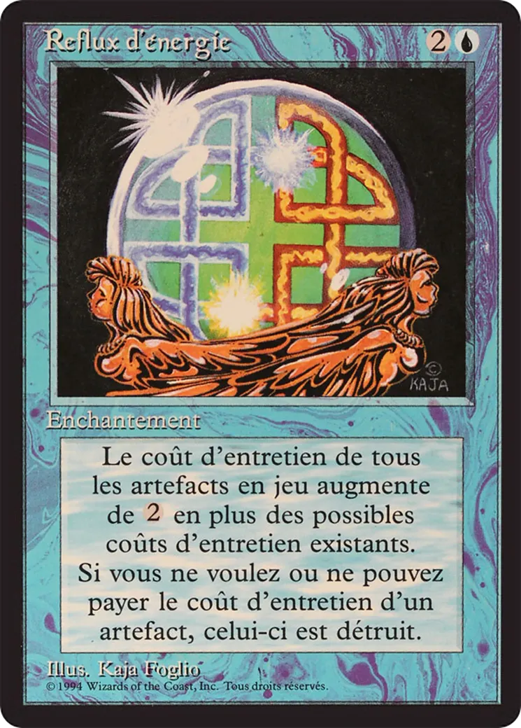 Reflux d'énergie — Foreign Black Border — Magic: The Gathering
