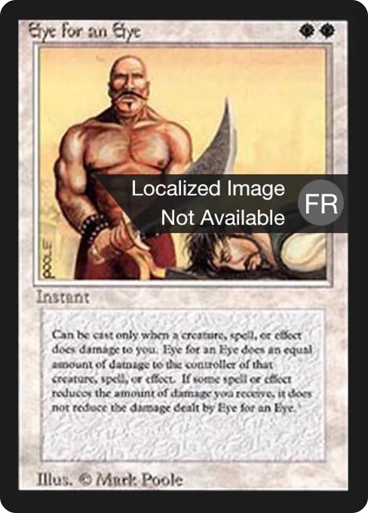 Eye for an Eye — Foreign Black Border — Magic: The Gathering