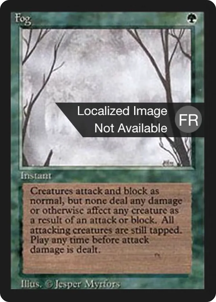 Fog — Foreign Black Border — Magic: The Gathering