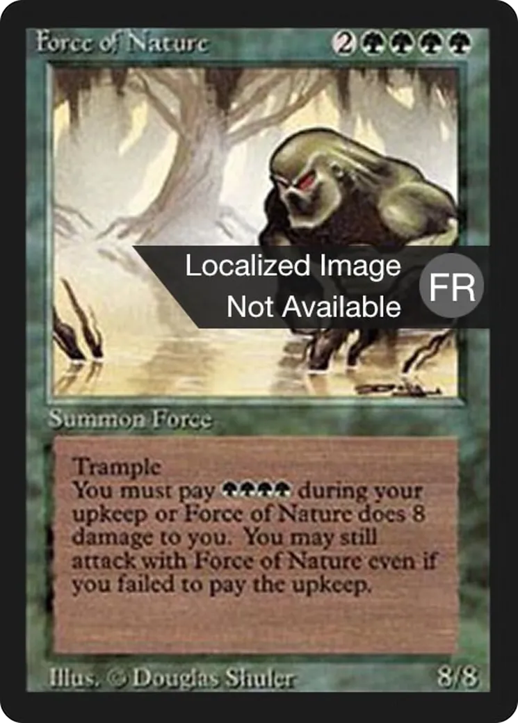 Force de la Nature — Foreign Black Border — Magic: The Gathering