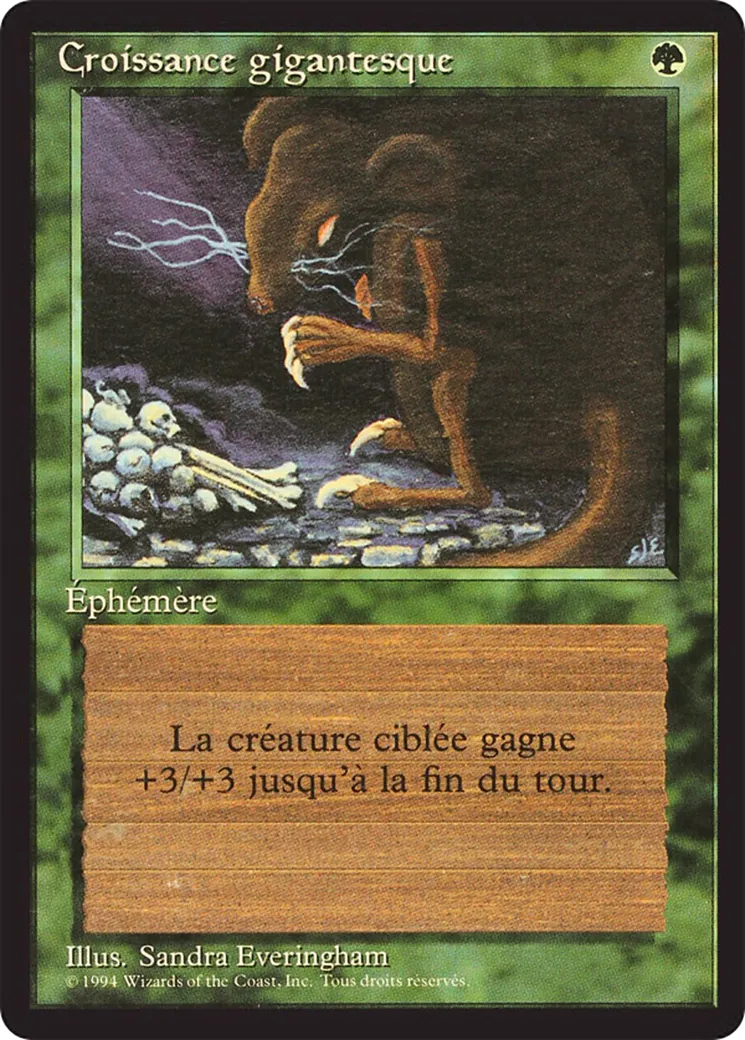Croissance gigantesque — Foreign Black Border — Magic: The Gathering