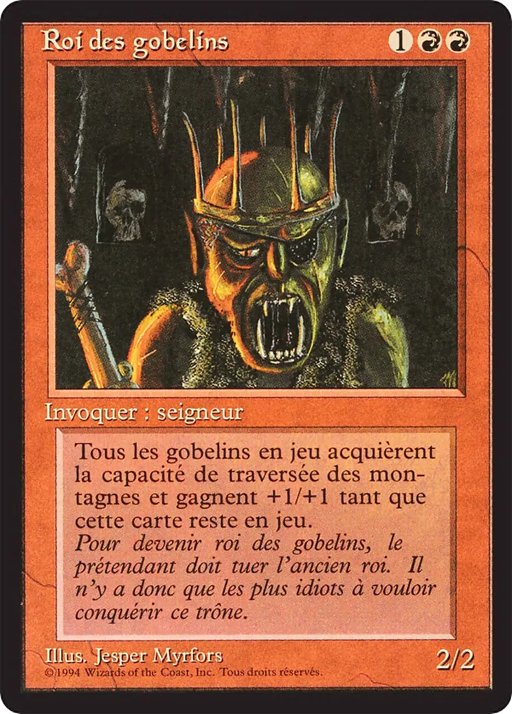 Goblin King — Foreign Black Border — Magic: The Gathering