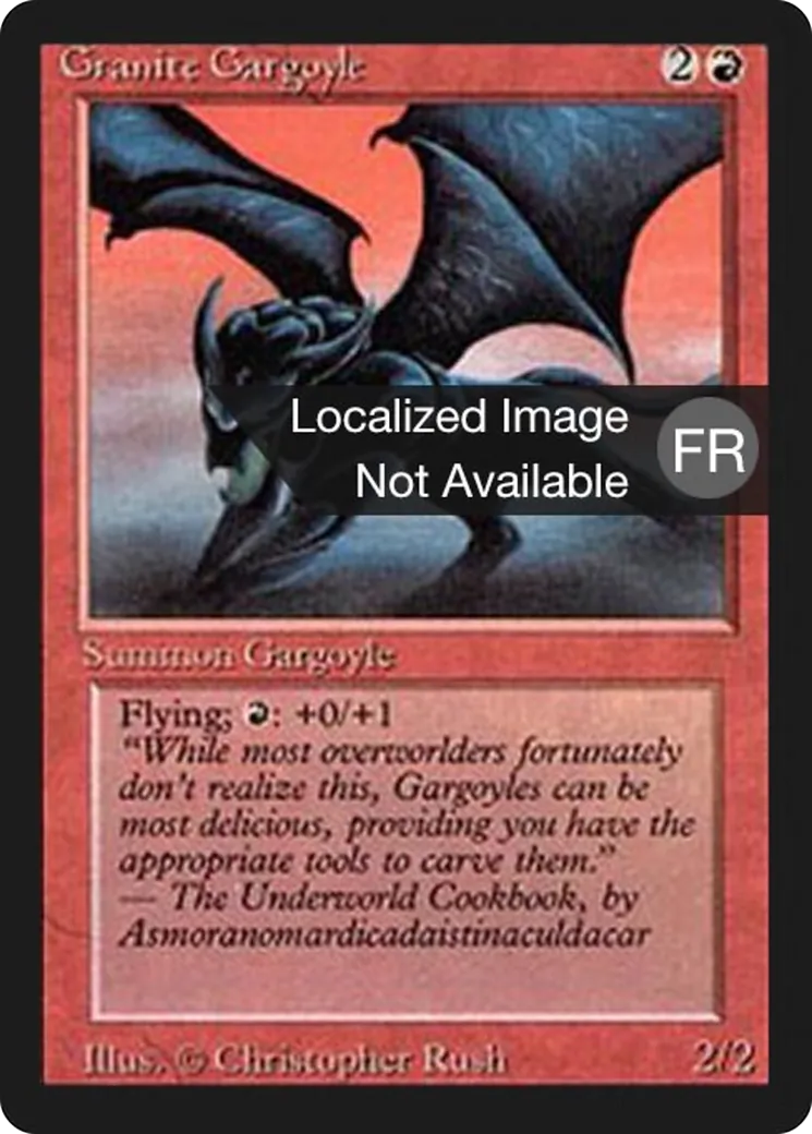 Gargouille de granit — Foreign Black Border — Magic: The Gathering
