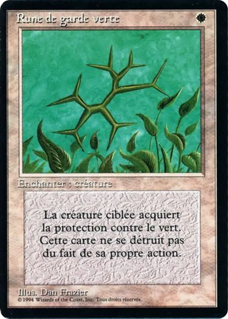 Green Ward — Foreign Black Border — Magic: The Gathering