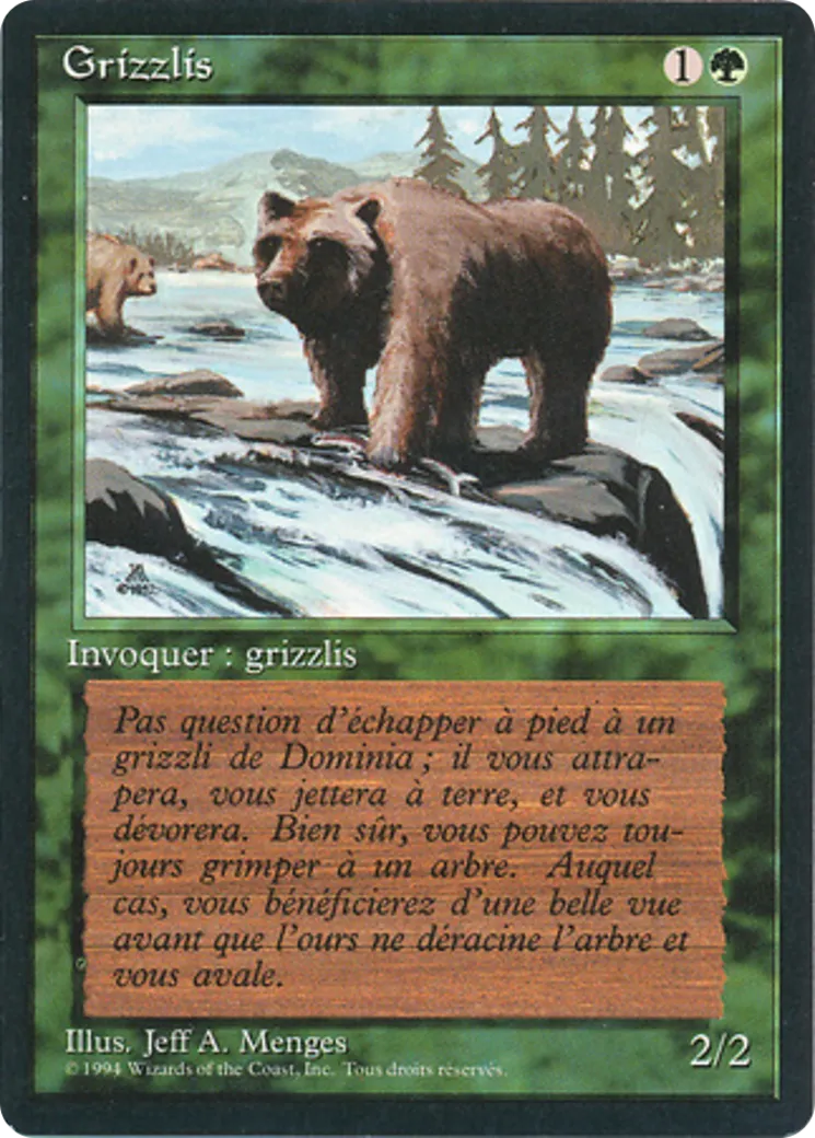 Grizzly Bears — Foreign Black Border — Magic: The Gathering