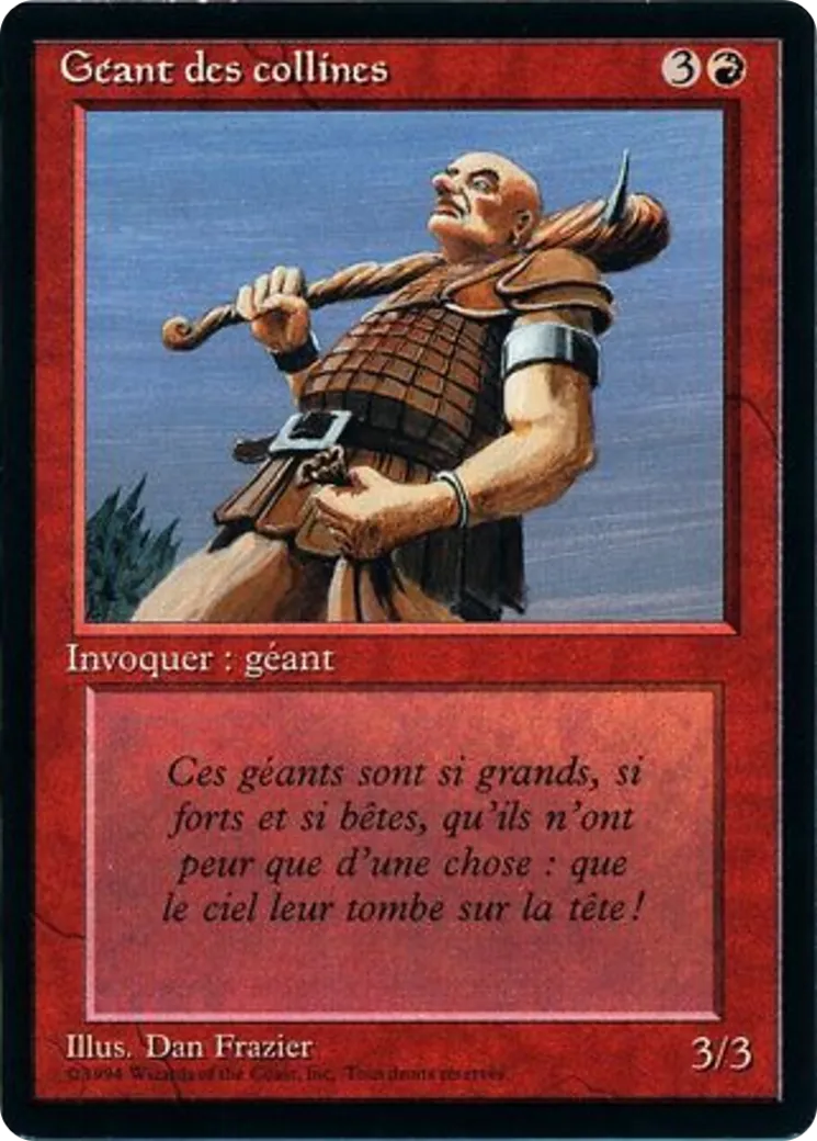 Hill Giant — Foreign Black Border — Magic: The Gathering
