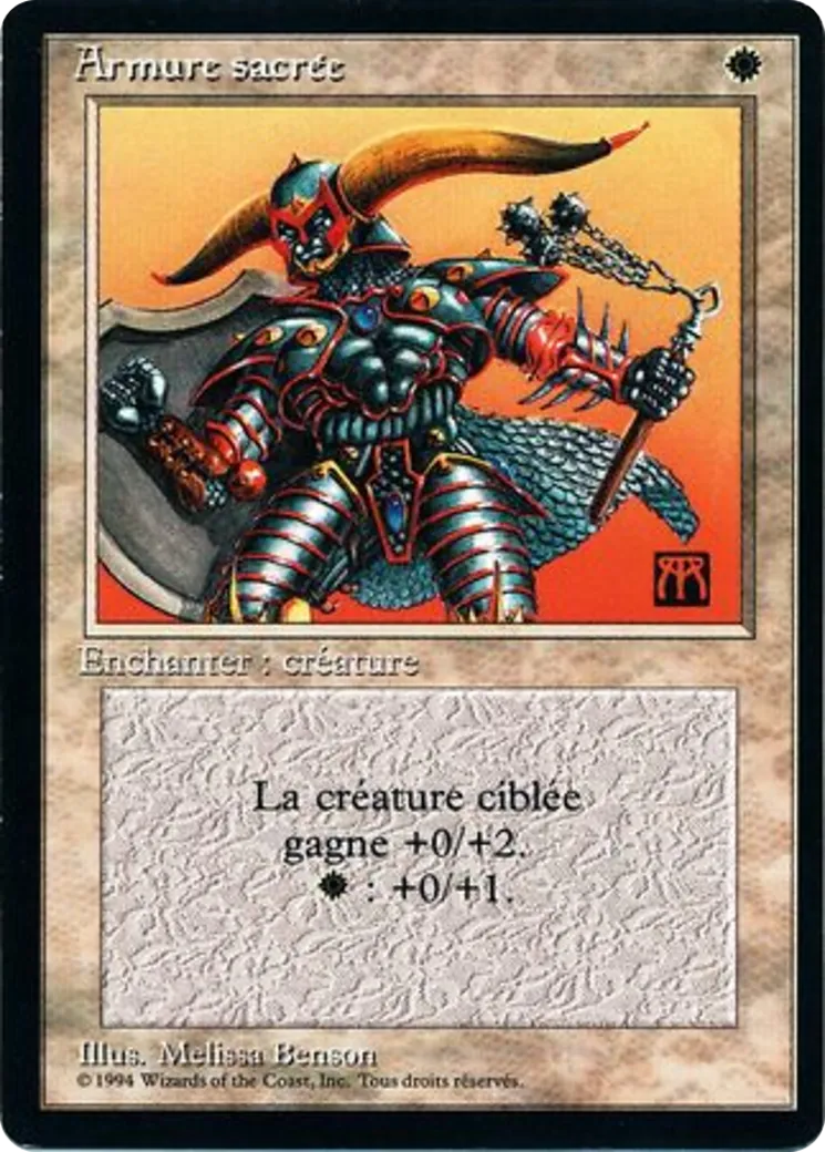 Holy Armor — Foreign Black Border — Magic: The Gathering