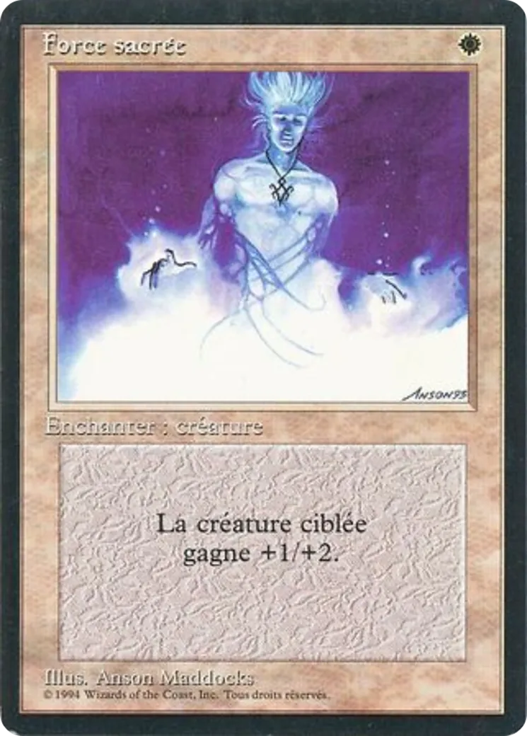 Holy Strength — Foreign Black Border — Magic: The Gathering