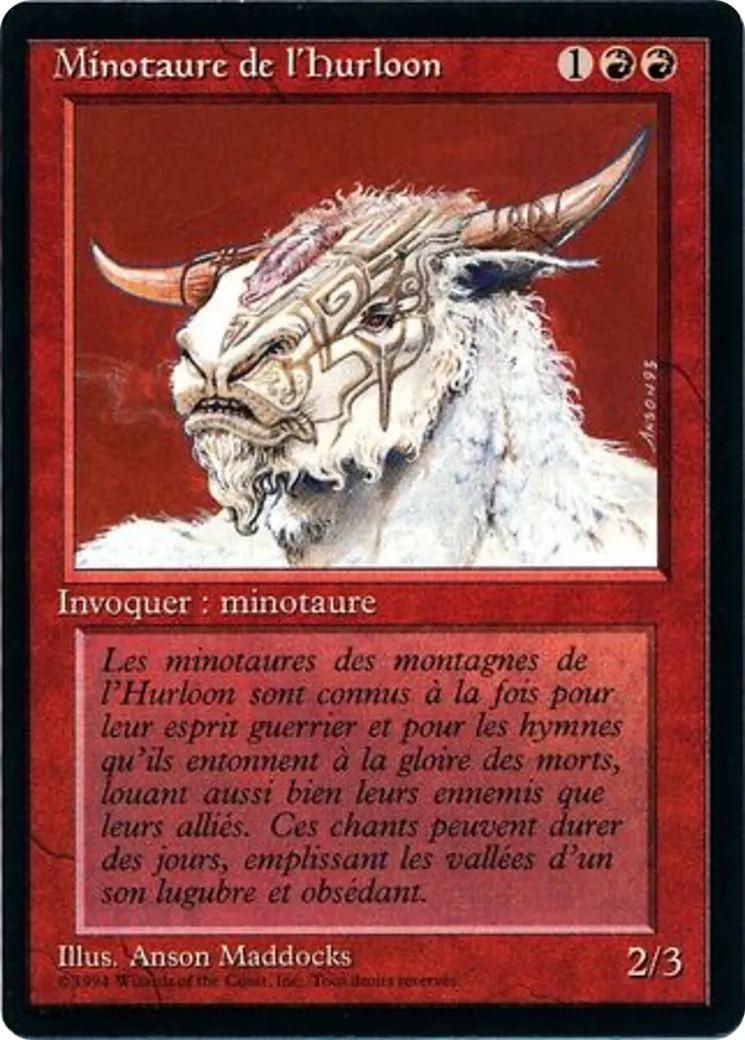 Minotaure de l'Hurloon — Foreign Black Border — Magic: The Gathering