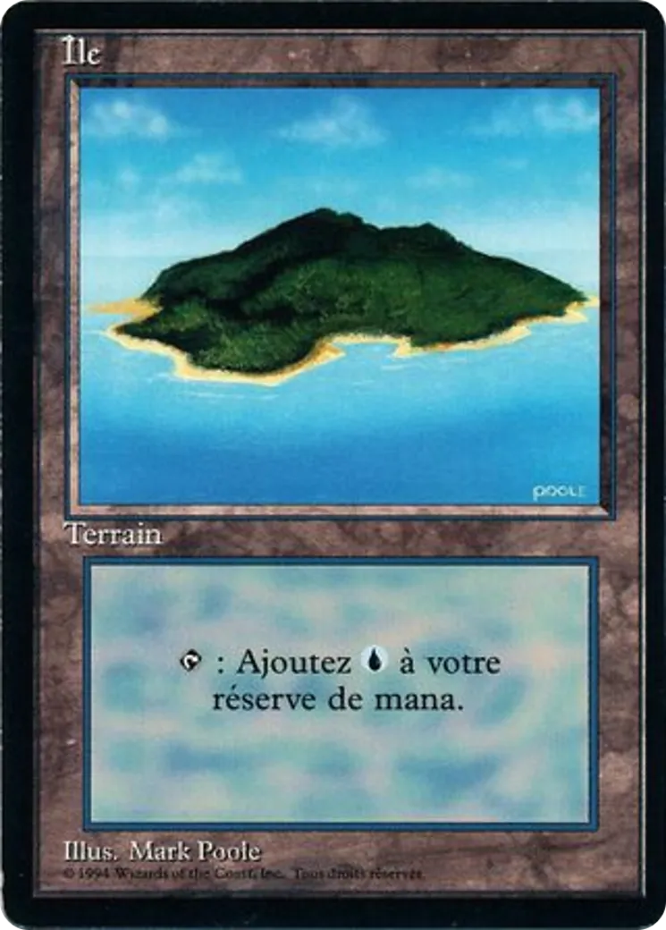 Île — Foreign Black Border — Magic: The Gathering