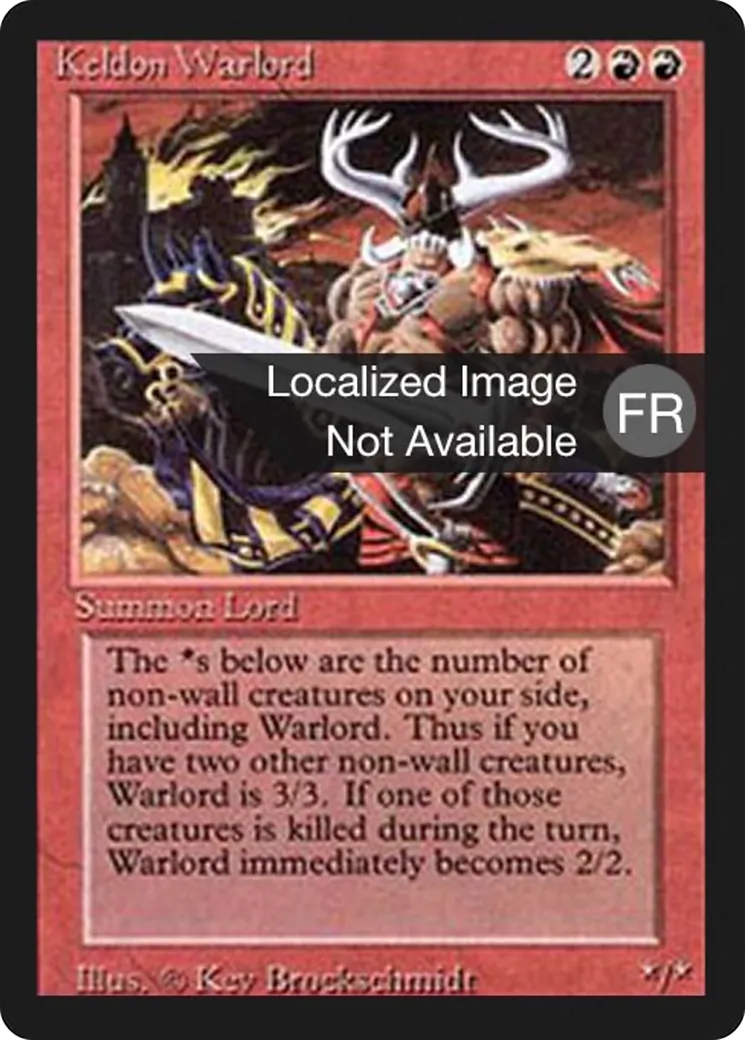 Keldon Warlord from Foreign Black Border - Magic: The Gathering