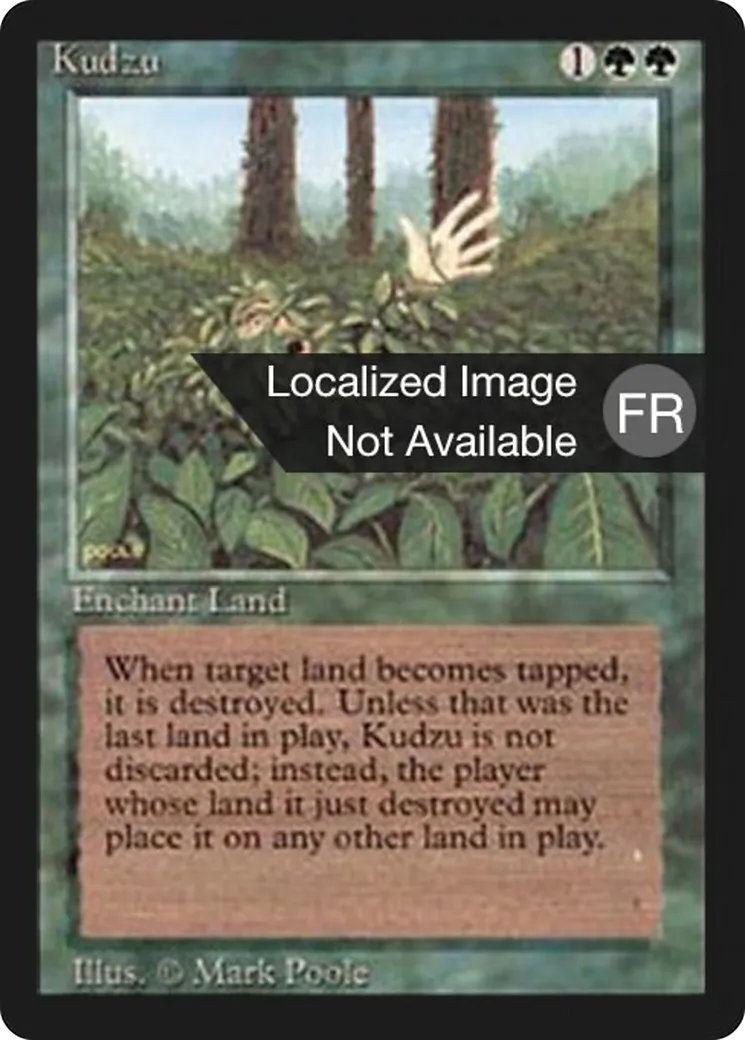 Kudzu — Foreign Black Border — Magic: The Gathering