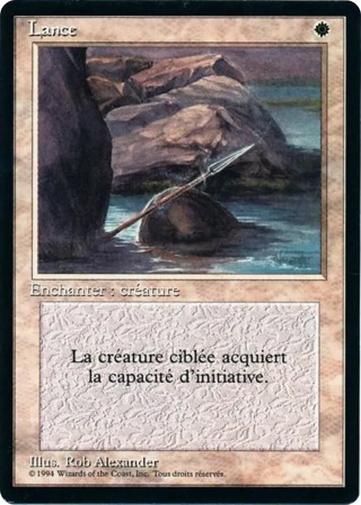 Lance — Foreign Black Border — Magic: The Gathering
