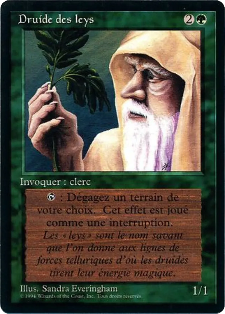 Druide des leys — Foreign Black Border — Magic: The Gathering