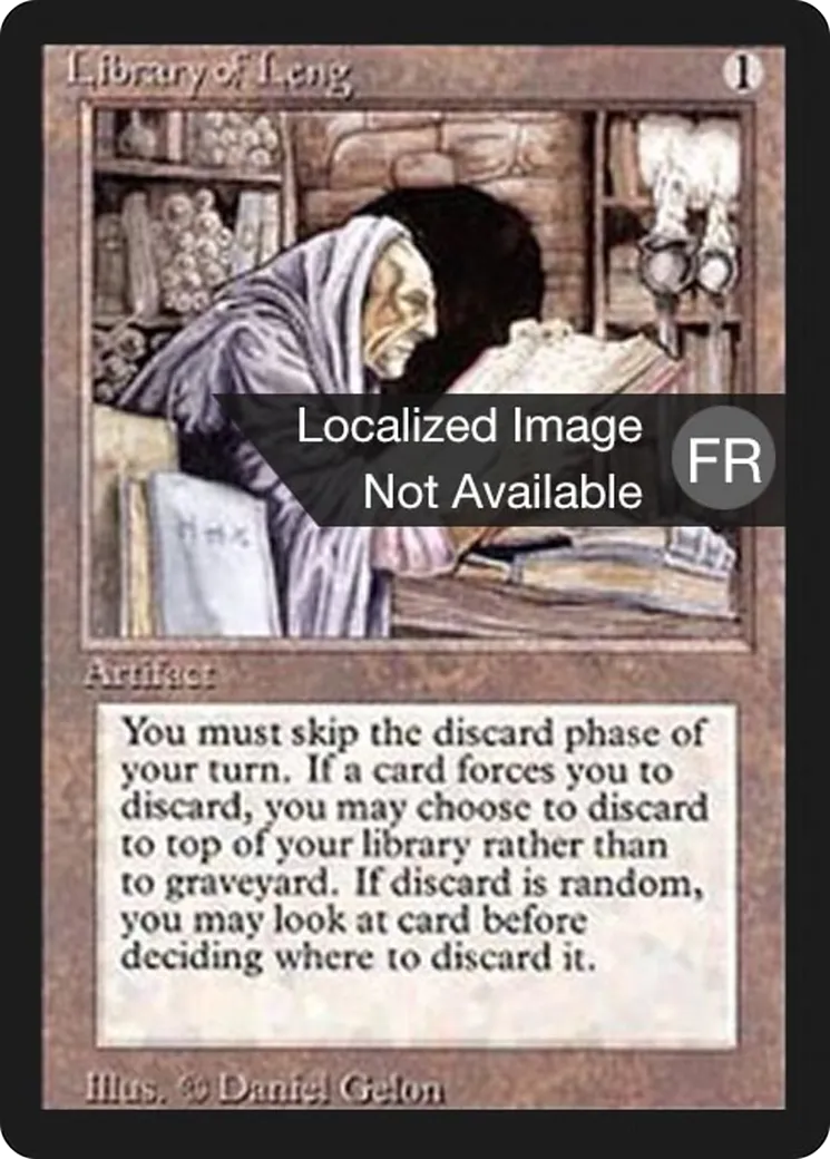 Library of Leng — Foreign Black Border — Magic: The Gathering