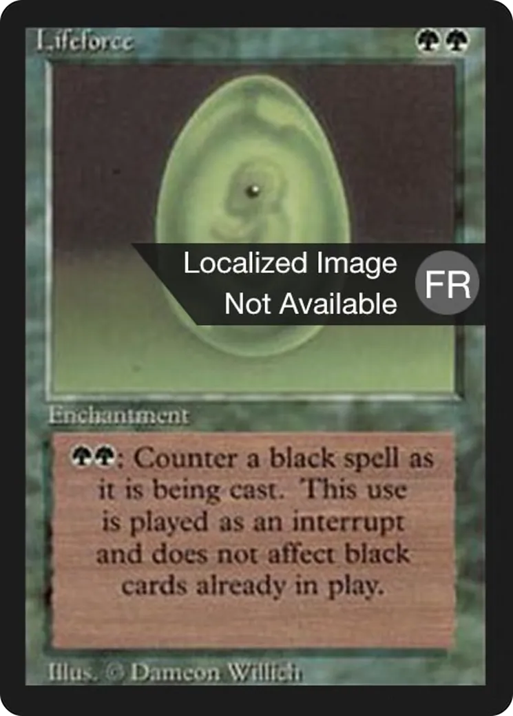 Lifeforce — Foreign Black Border — Magic: The Gathering
