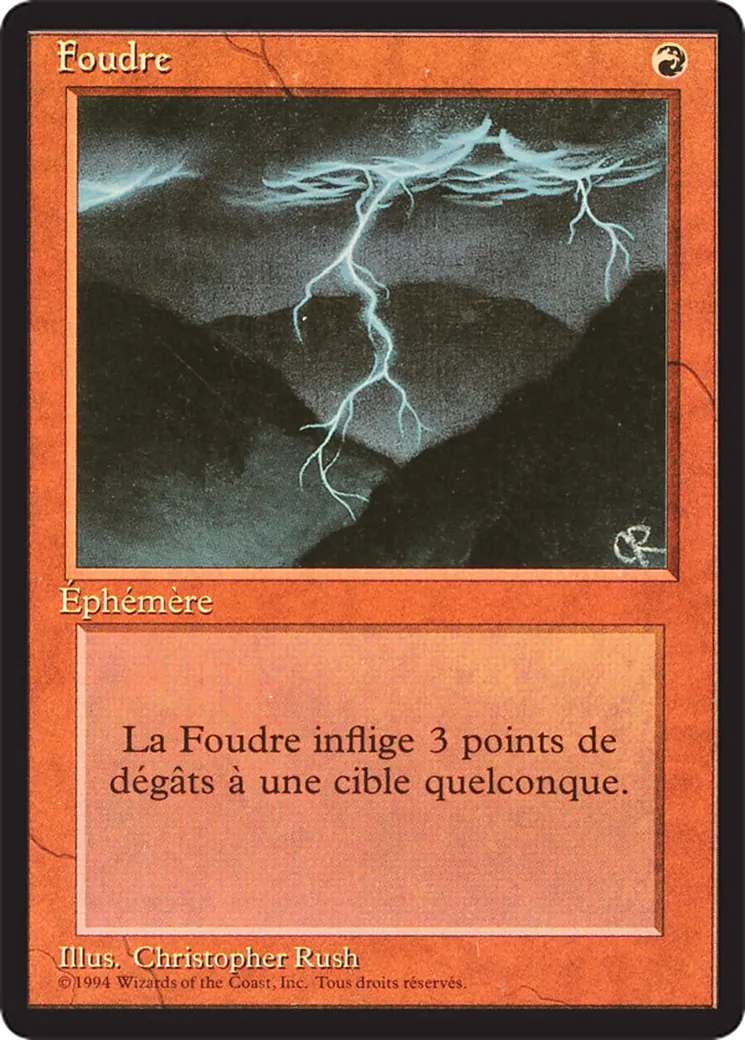 Foudre — Foreign Black Border — Magic: The Gathering