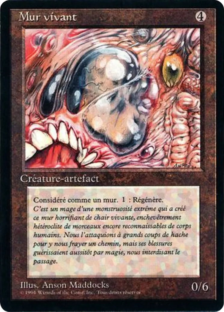 Living Wall — Foreign Black Border — Magic: The Gathering