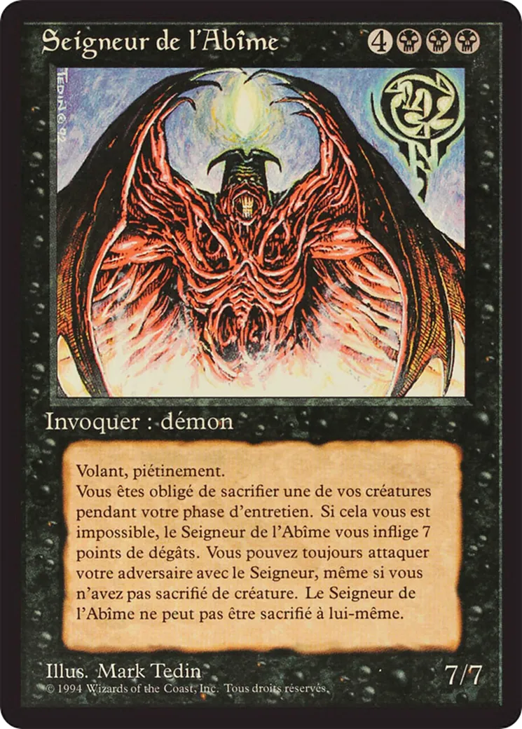 Lord of the Pit — Foreign Black Border — Magic: The Gathering
