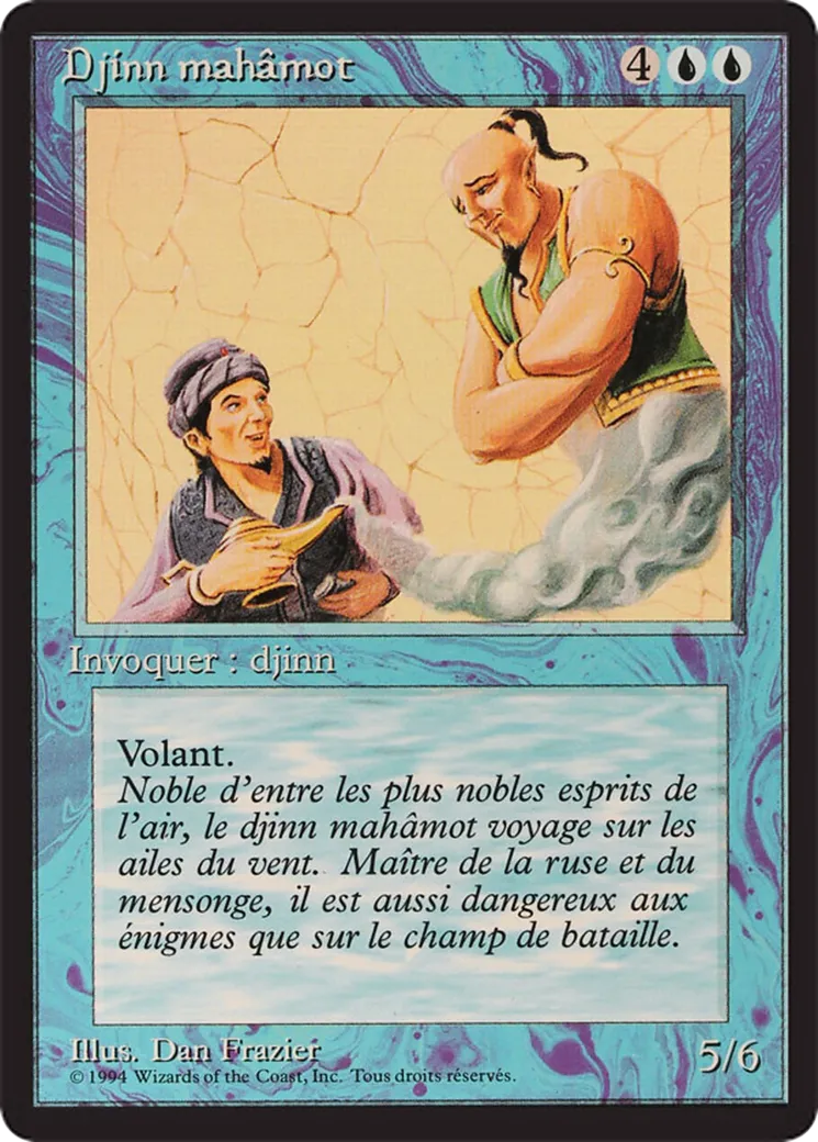 Mahamoti Djinn — Foreign Black Border — Magic: The Gathering