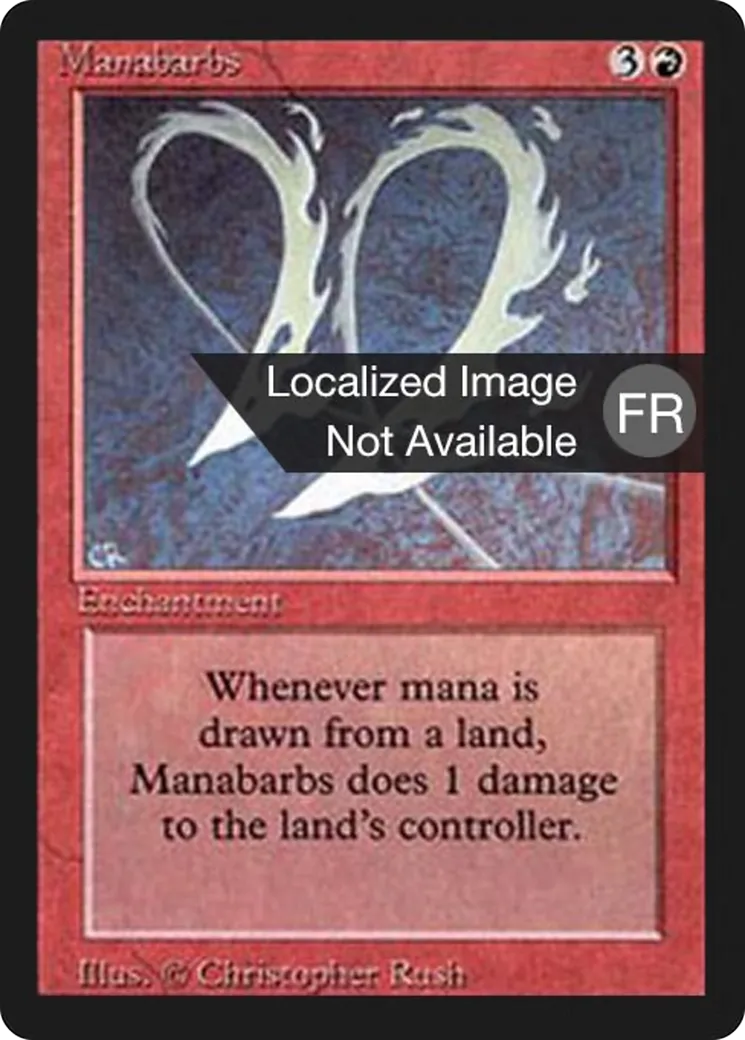 Manabarbs — Foreign Black Border — Magic: The Gathering