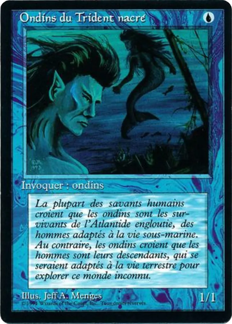 Merfolk of the Pearl Trident — Foreign Black Border — Magic: The Gathering