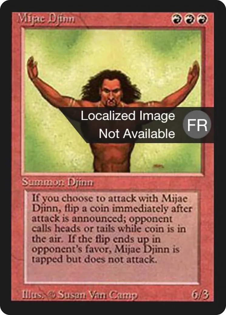 Djinn mijaëne — Foreign Black Border — Magic: The Gathering