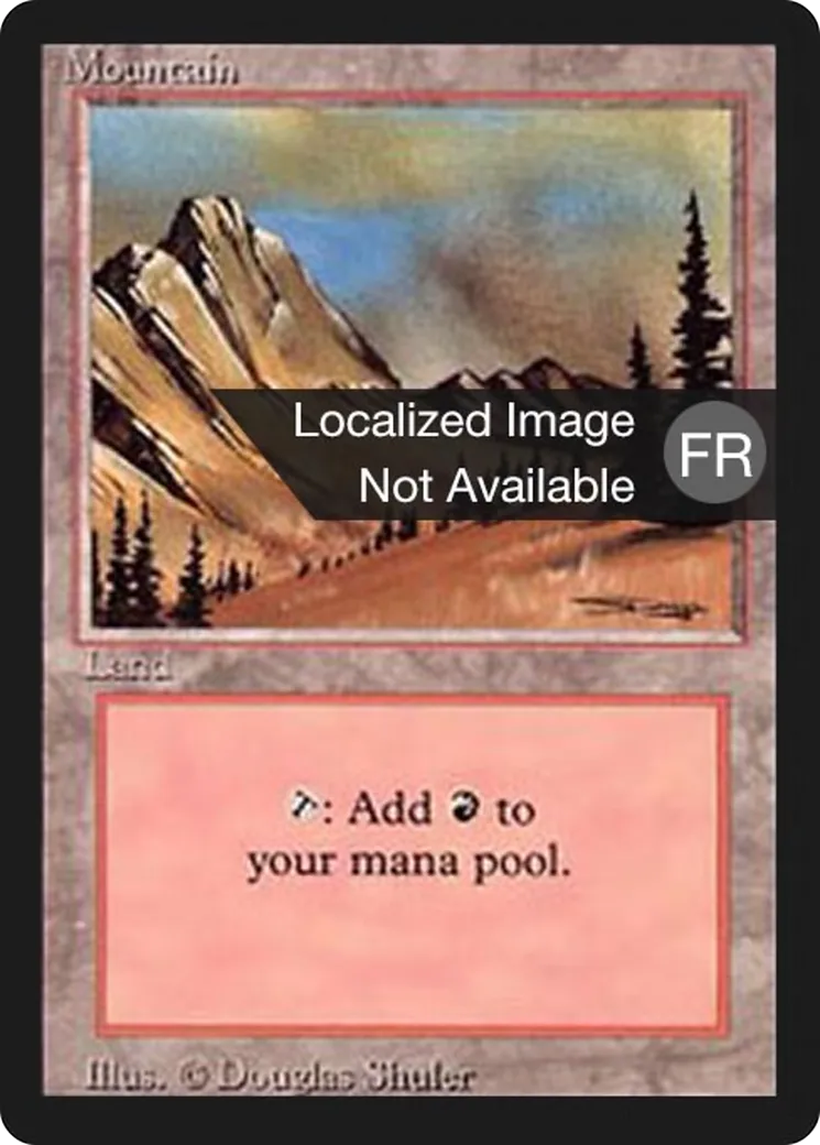 Montagne — Foreign Black Border — Magic: The Gathering