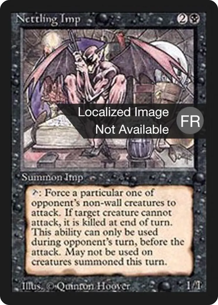 Nettling Imp — Foreign Black Border — Magic: The Gathering